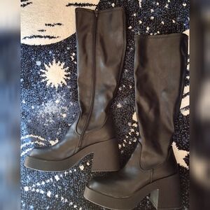 Madden Girl Black Heeled Boots
